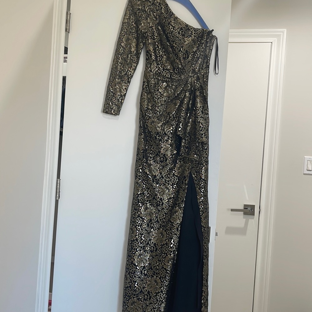 Revolve Lace gold evening gown